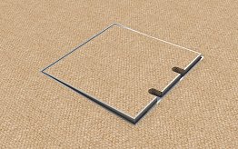 podlahová zásuvka pro zdvojené podlahy STAKOHOME-8902-H